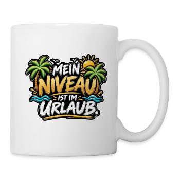 Mein Urlaub ist im Urlaub - Tasse - Weiß - Rechts