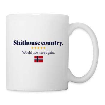 Scheißhaus-Land 5 Sterne - Tasse - Weiß - Rechts