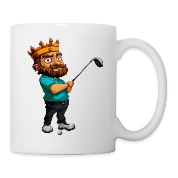 Könige Golf / Golfer King - Tasse - Weiß - Rechts