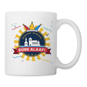 Düre Alaaf Düren Karneval Emblem Rur - Tasse - Weiß - Rechts