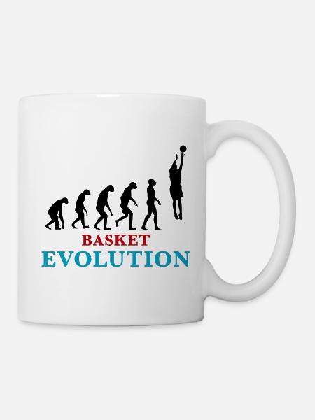Entwicklung des Basketballs - Tasse - Weiß
