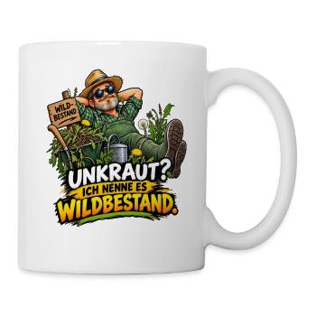 Gärtner Unkraut ich nenne es Wildbestand - Tasse - Weiß - Rechts