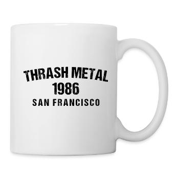 Thrash Metal 1986 San Francisco T-Shirt - Tasse - Weiß - Rechts