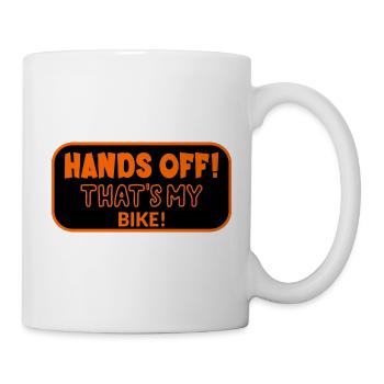 Hände weg von meinem Fahrrad - Tasse - Weiß - Rechts