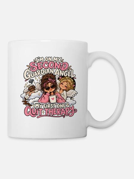 Ich bin in meiner zweiten Schutzengel-Therapie - Tasse - Weiß