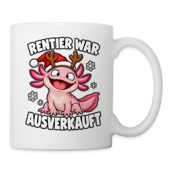 Rentier War Ausverkauft Axolotl - Tasse - Weiß - Rechts