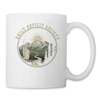 Bergpfad im Morgenlicht - Tasse - Weiß - Rechts