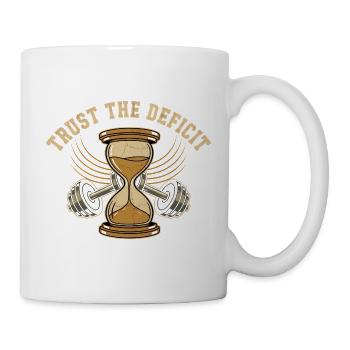 Stundenglas Kraft-Emblem - Tasse - Weiß - Rechts