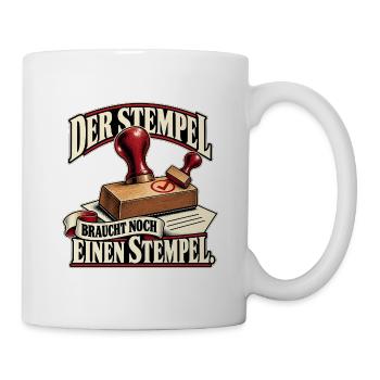 Noch Einen Stempel Vintage - Tasse - Weiß - Rechts