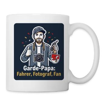 Garde-Papa – Fahrer, Fotograf, Fan - Tasse - Weiß - Rechts