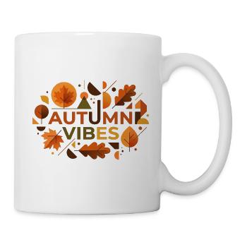 Herbststimmung: Laubfarbener Glow - Tasse - Weiß - Rechts