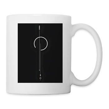 Pendelkreis-Glyphe - Tasse - Weiß - Rechts