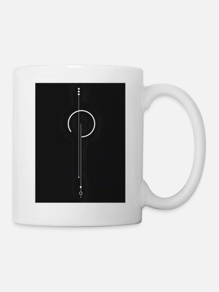 Pendelkreis-Glyphe - Tasse - Weiß