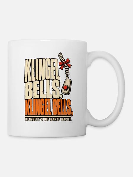 Klingel Bells Pflege Nachtdienst - Tasse - Weiß