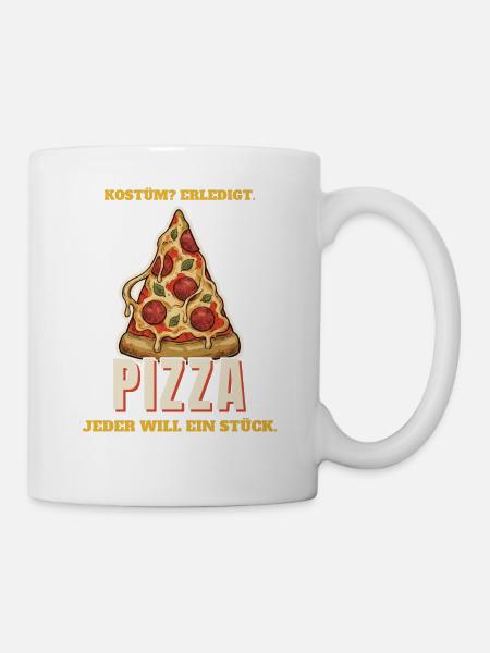 Kostüm erledigt: Pizza - Tasse - Weiß