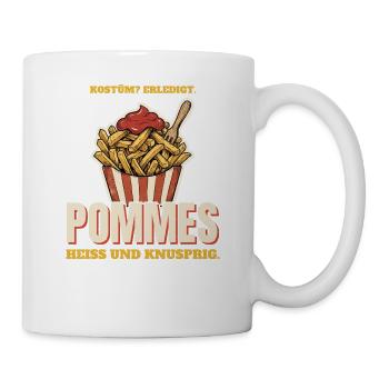 Kostüm erledigt: Pommes - Tasse - Weiß - Rechts