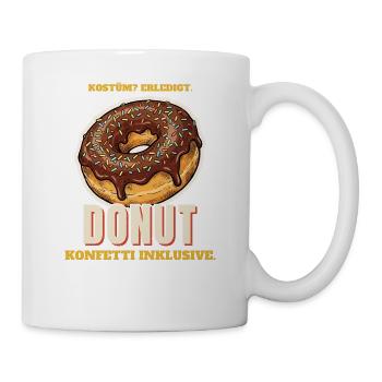 Kostüm erledigt: Donut mit Streuseln - Tasse - Weiß - Rechts