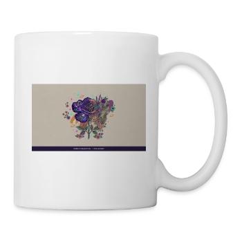 Kosmosrose: Nebelblütenstrauß - Tasse - Weiß - Rechts