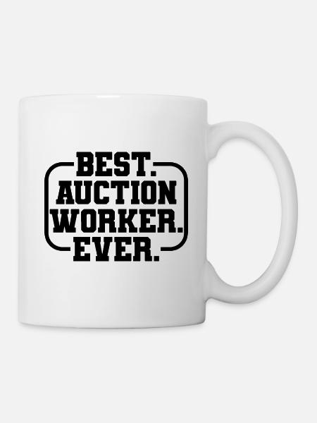 Best Auction Worker Spruch - Tasse - Weiß