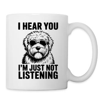 Old English Sheepdog Spruch Witz Bobtail Geschenk  - Tasse - Weiß - Rechts