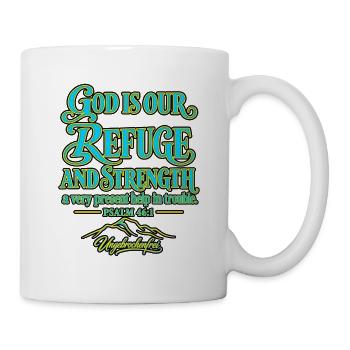 4_God is our refuge - Tasse - Weiß - Rechts