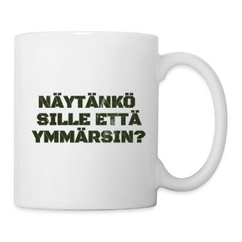 Zeige ich ihm, dass ich es verstanden habe? Konsumierter Text - Tasse - Weiß - Rechts