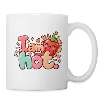 Ich bin heiß Chili Herzchen - Tasse - Weiß - Rechts