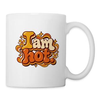 Retro 70er Stil: Ich bin heiß - Tasse - Weiß - Rechts