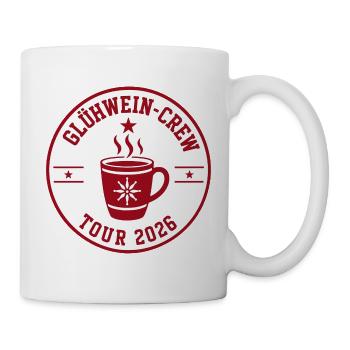 Glühwein Crew Tour 2026 - Tasse - Weiß - Rechts