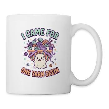 Garngeist: Ich kam für eine Garnskein - Tasse - Weiß - Rechts