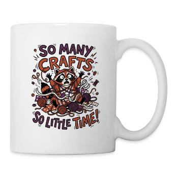 So viele Handarbeiten, so wenig Zeit - Tasse - Weiß - Rechts
