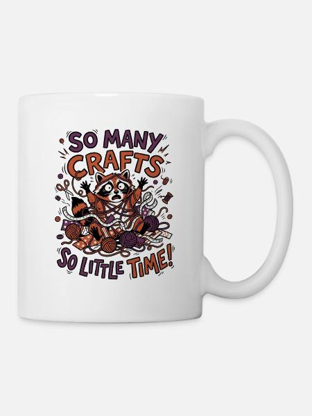 So viele Handarbeiten, so wenig Zeit - Tasse - Weiß