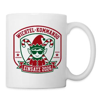 Wichtel-Kommando Einsatz 2026 - Tasse - Weiß - Rechts