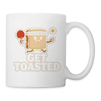Get toasted - Tasse - Weiß - Rechts