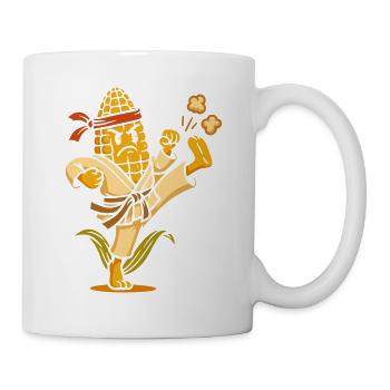 Karate Corn - Tasse - Weiß - Rechts