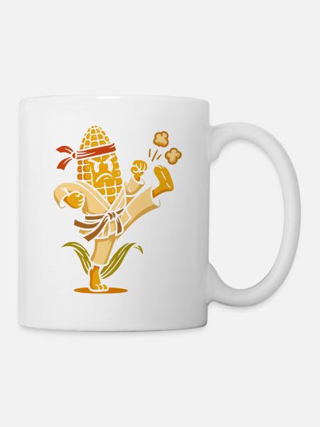 Karate Corn - Tasse - Weiß