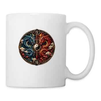 YinYang Drachenkreis - Tasse - Weiß - Rechts