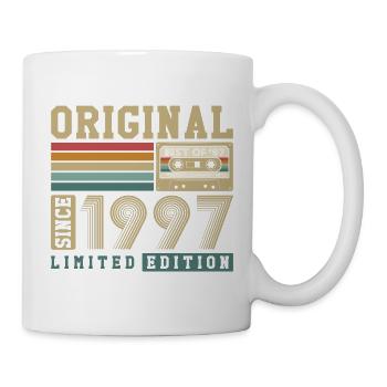 Original 1997 Jahrgang 30. Geburtstag Vintage - Tasse - Weiß - Rechts