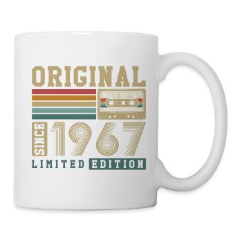 Original 1967 Jahrgang 60. Geburtstag Vintage - Tasse - Weiß - Rechts