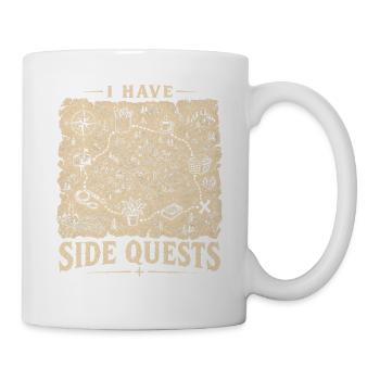 Ich habe täglich Nebenquests auf der Karte - Tasse - Weiß - Rechts