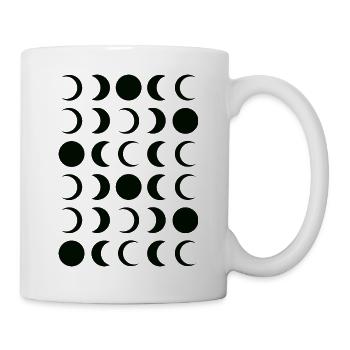 Noir-Mond-Phasengitter - Tasse - Weiß - Rechts