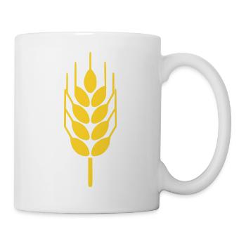 Getreide Ähre Natur Geschenk Bauer Landwirt Bäcker - Tasse - Weiß - Rechts