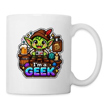 ICH BIN EIN NERD – Goblin Tavern Rollenspiel - Tasse - Weiß - Rechts