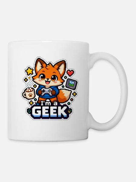 ICH BIN EIN NERD - Renard Coffee - Tasse - Weiß