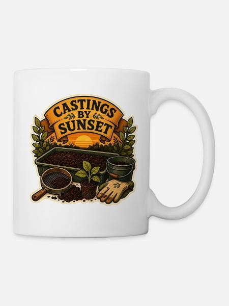 CASTINGS BY SUNSET - Tasse - Weiß