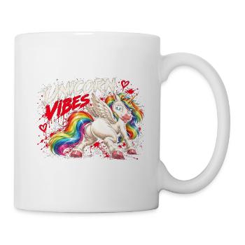 Unicorn Vibes Einhorn - Tasse - Weiß - Rechts