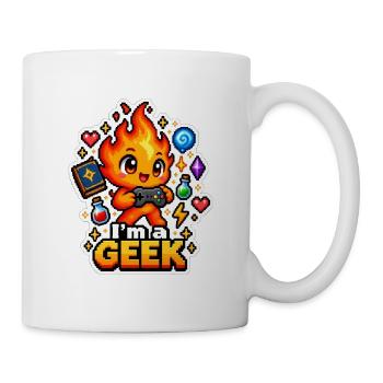 Kawaii Geek Flamme - Tasse - Weiß - Rechts