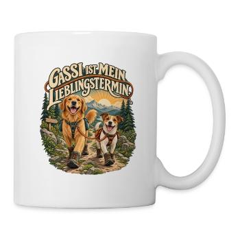 Gassi ist mein Lieblingstermin - Tasse - Weiß - Rechts