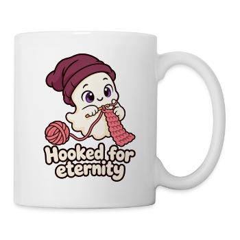 Hooked for Eternity – Süßer häkelnder Geist - Tasse - Weiß - Rechts