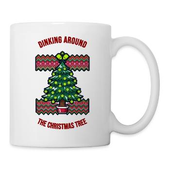 Dinking Around The Christmas Tree Pickleball - Tasse - Weiß - Rechts
